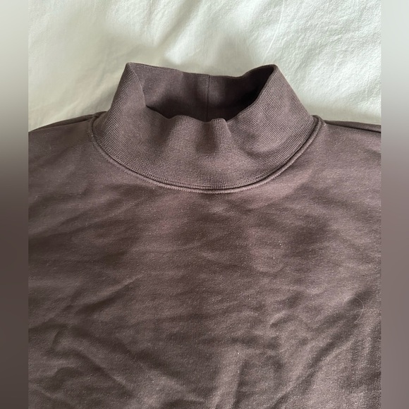 The Group by Babaton Mockneck Sweatshirt - Rich Mocha Brown - Picture 5 of 5